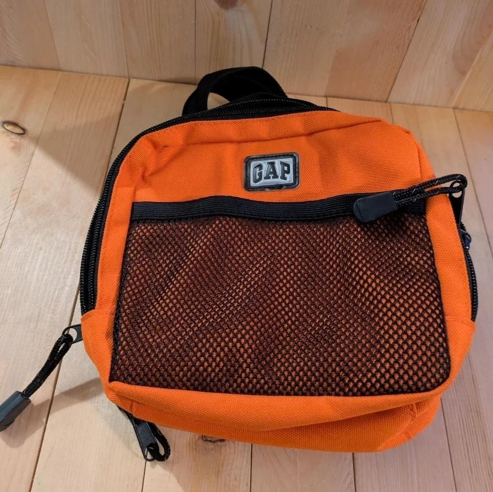 GAP Orange and Black Men's Bag CD holder